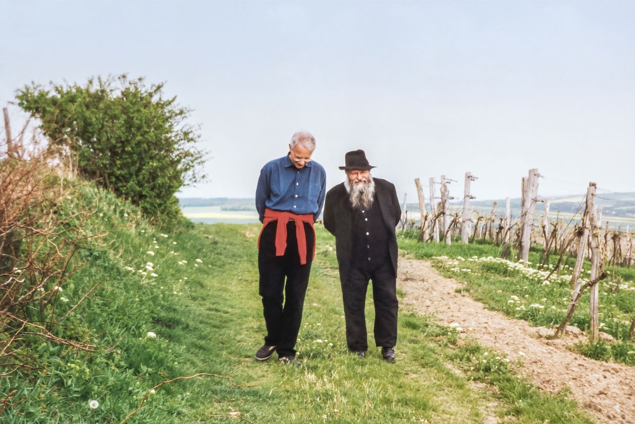 Links: Karlheinz Essl - Rechts: Hermann Nitsch